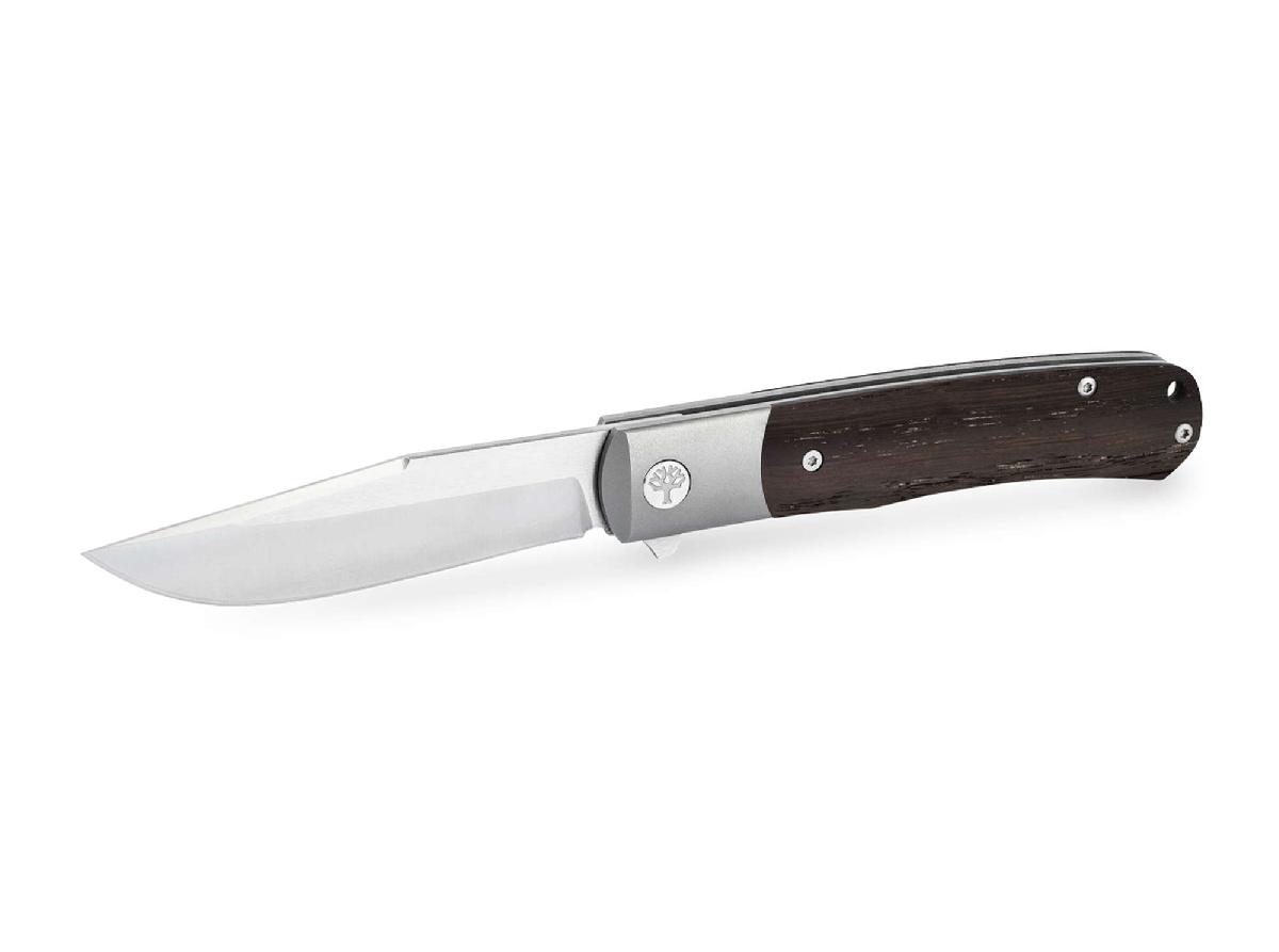 Trapper Vouwmes / Moeras eiken hout / Hand Made-3878-a